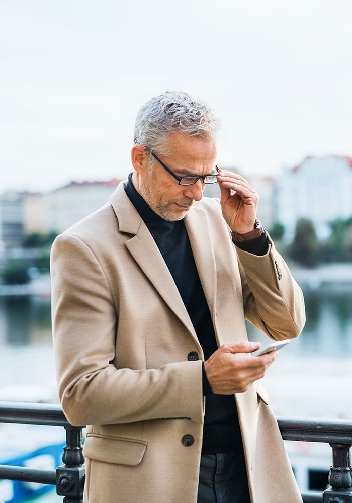 Man Using Cellphone